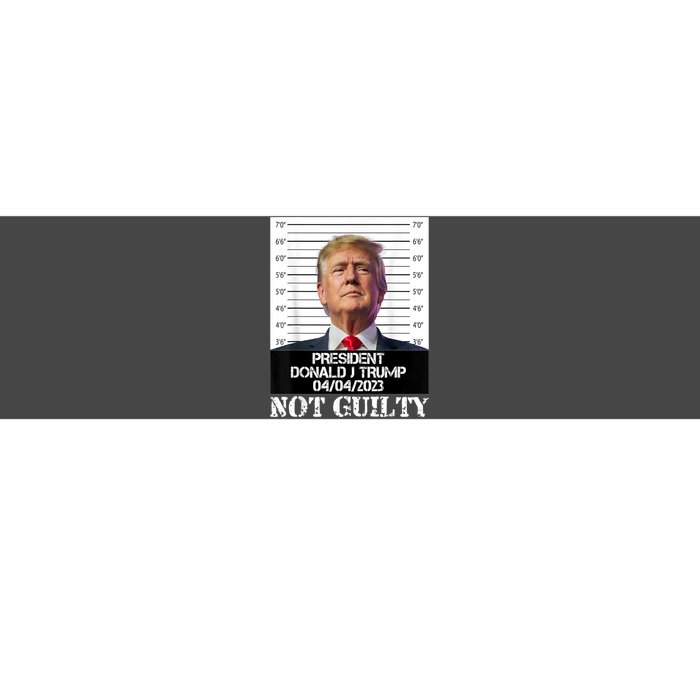 Trump 2024 Mugshot President Free Donald Trump Not Guilty Bumper Sticker