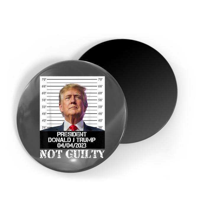 Trump 2024 Mugshot President Free Donald Trump Not Guilty Magnet