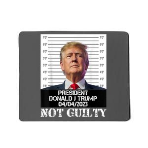 Trump 2024 Mugshot President Free Donald Trump Not Guilty Mousepad