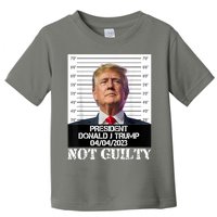 Trump 2024 Mugshot President Free Donald Trump Not Guilty Toddler T-Shirt