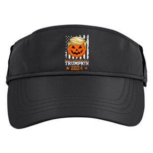 Trumpkin 2024 Make Halloween Great Again American Flag Design Adult Drive Performance Visor