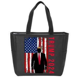 Trump 2024 Merchandise Tees Zip Tote Bag