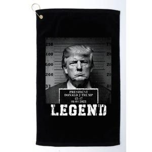 Trump 2024 Mugshot President Legend Platinum Collection Golf Towel