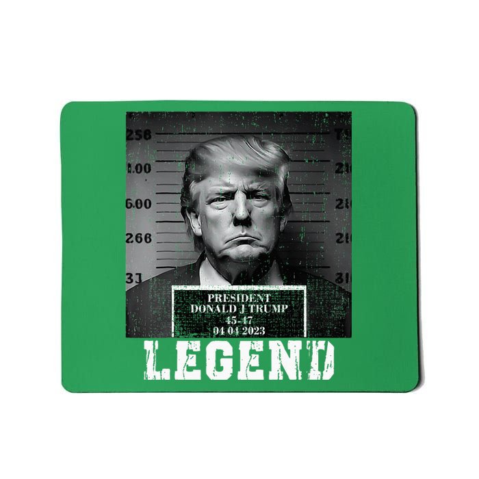 Trump 2024 Mugshot President Legend Mousepad