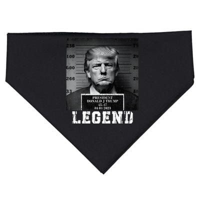 Trump 2024 Mugshot President Legend USA-Made Doggie Bandana