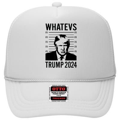 Trump Mugshot 2024 President Legend Trump never surrender High Crown Mesh Back Trucker Hat