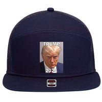 Trump 2024 Mugshot 7 Panel Mesh Trucker Snapback Hat