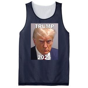 Trump 2024 Mugshot Mesh Reversible Basketball Jersey Tank