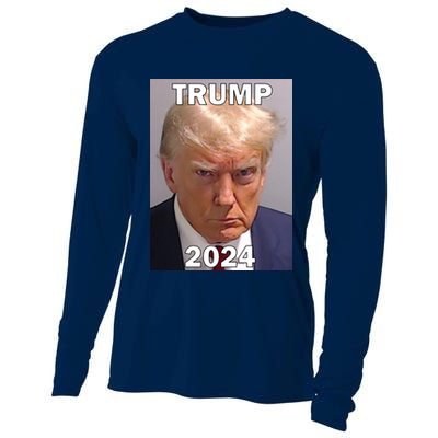 Trump 2024 Mugshot Cooling Performance Long Sleeve Crew
