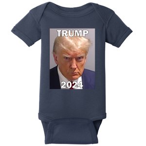 Trump 2024 Mugshot Baby Bodysuit