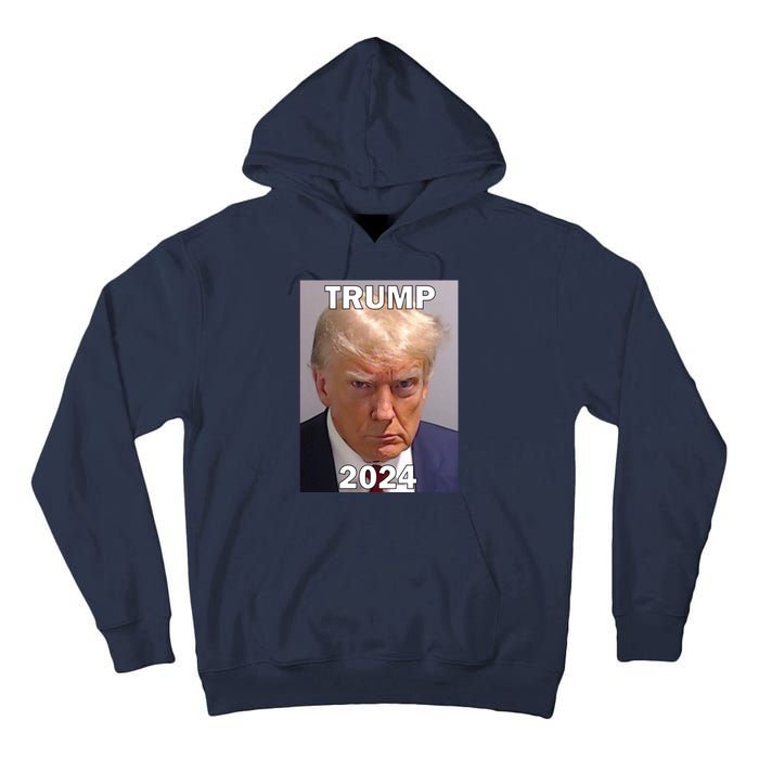 Trump 2024 Mugshot Tall Hoodie