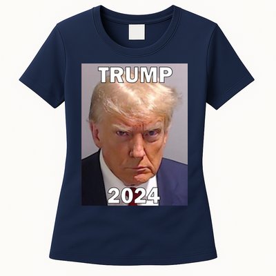 Trump 2024 Mugshot Womens T-Shirt