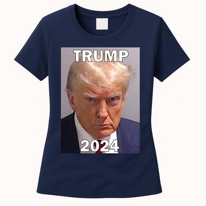 Trump 2024 Mugshot Womens T-Shirt