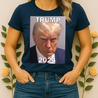 Trump 2024 Mugshot Womens T-Shirt