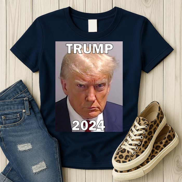 Trump 2024 Mugshot Womens T-Shirt