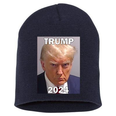 Trump 2024 Mugshot Short Acrylic Beanie