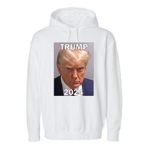 Trump 2024 Mugshot Garment-Dyed Fleece Hoodie