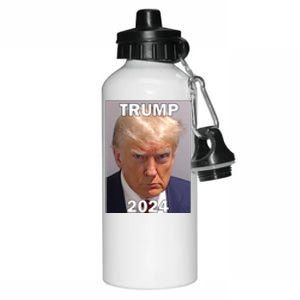 Trump 2024 Mugshot Aluminum Water Bottle 