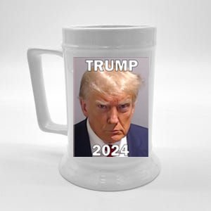 Trump 2024 Mugshot Beer Stein