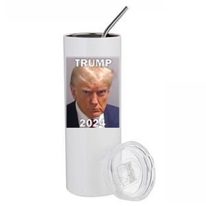 Trump 2024 Mugshot Stainless Steel Tumbler