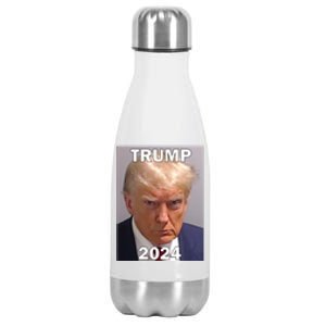 Trump 2024 Mugshot Stainless Steel Insulated Water Bottle