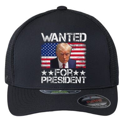 Trump 2024 Mugshot President Legend Flexfit Unipanel Trucker Cap