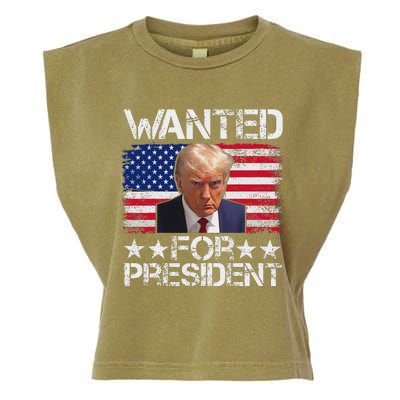 Trump 2024 Mugshot President Legend Garment-Dyed Women's Muscle Tee