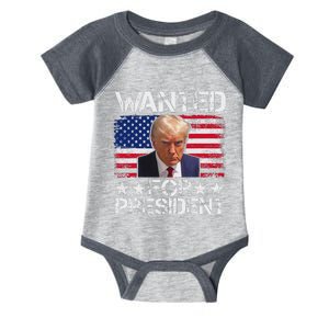 Trump 2024 Mugshot President Legend Infant Baby Jersey Bodysuit