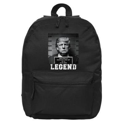 Trump 2024 Mugshot President Legend 16 in Basic Backpack