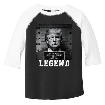 Trump 2024 Mugshot President Legend Toddler Fine Jersey T-Shirt