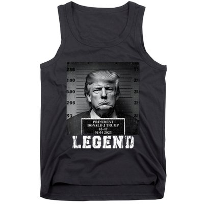 Trump 2024 Mugshot President Legend Tank Top