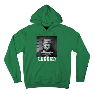 Trump 2024 Mugshot President Legend Hoodie