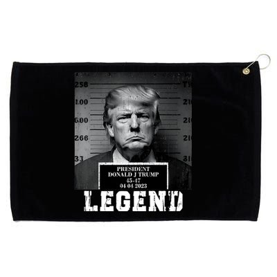 Trump 2024 Mugshot President Legend Grommeted Golf Towel