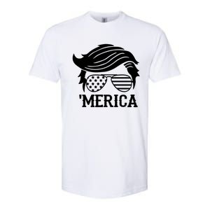 Trump 2020 Merica America First Cool Gift Softstyle CVC T-Shirt