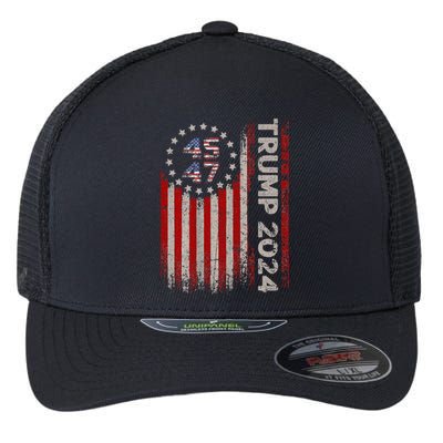 Trump 2024 Mugshot President Legend Flexfit Unipanel Trucker Cap