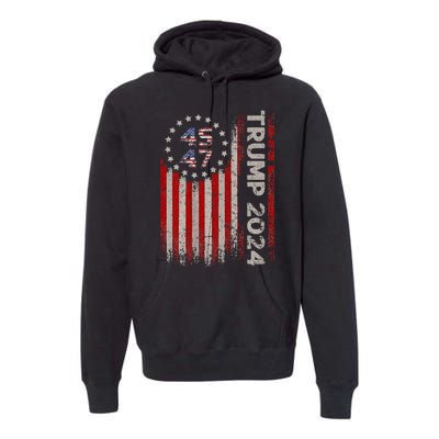 Trump 2024 Mugshot President Legend Premium Hoodie