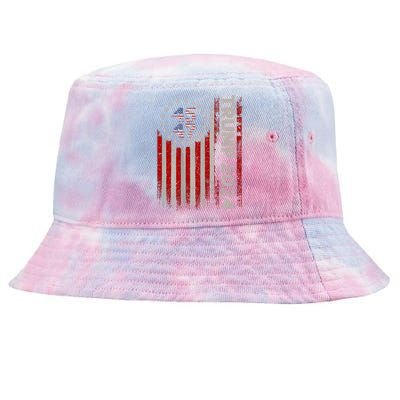 Trump 2024 Mugshot President Legend Tie-Dyed Bucket Hat