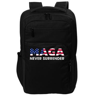 Trump 2024 Maga Never Surrender Impact Tech Backpack