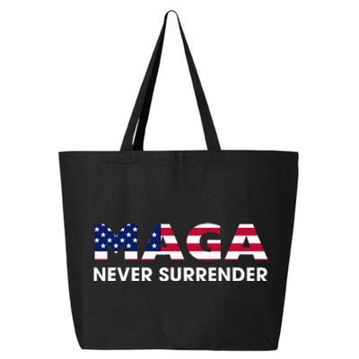 Trump 2024 Maga Never Surrender 25L Jumbo Tote