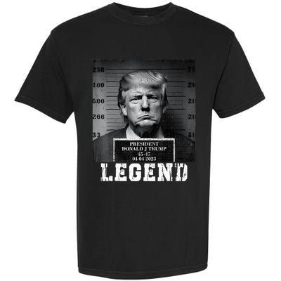Trump 2024 Mugshot President Legend Garment-Dyed Heavyweight T-Shirt