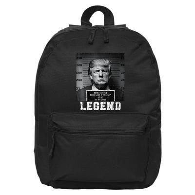 Trump 2024 Mugshot President Legend 16 in Basic Backpack