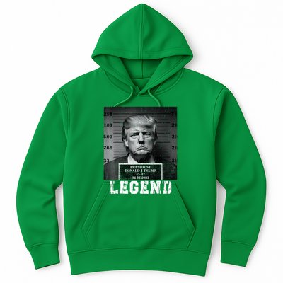 Trump 2024 Mugshot President Legend Hoodie