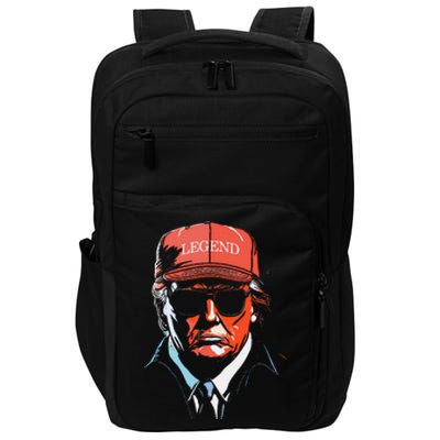 Trump 2024 Mugshot President Legend Impact Tech Backpack