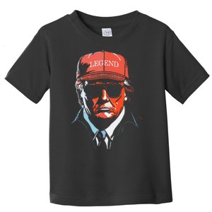 Trump 2024 Mugshot President Legend Toddler T-Shirt