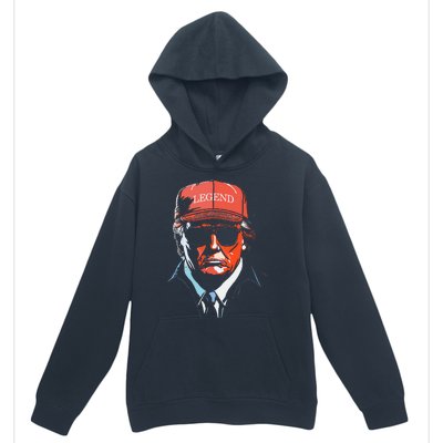 Trump 2024 Mugshot President Legend Urban Pullover Hoodie