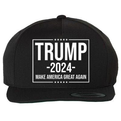 Trump 2024 Make America Great Again Wool Snapback Cap