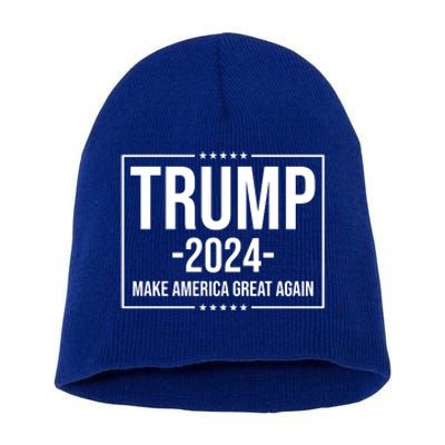 Trump 2024 Make America Great Again Short Acrylic Beanie