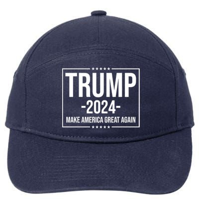 Trump 2024 Make America Great Again 7-Panel Snapback Hat