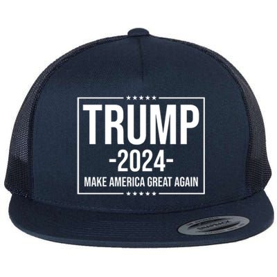 Trump 2024 Make America Great Again Flat Bill Trucker Hat