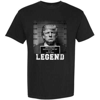 Trump 2024 Mugshot President Legend Garment-Dyed Heavyweight T-Shirt